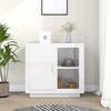 vidaXL Sideboard Hochglanz-Wei&szlig; 80x40x75 cm