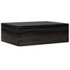 vidaXL Holzkiste mit Deckel Schwarz 40x30x13 cm Massivholz Kiefer