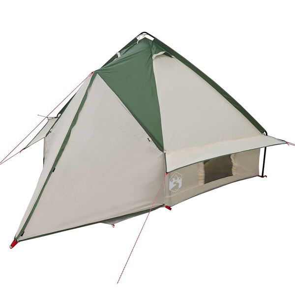 vidaXL Teepee Zelt mit Dach Gr&uuml;n und Grau 490 x 410 x 210 cm