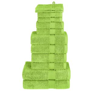 vidaXL 12-tlg. Premium Handtuch-Set SOLUND Apfelgr&uuml;n 600 g/m&sup2;