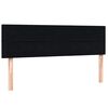 vidaXL Boxspringbett mit Matratze Schwarz 160x220 cm Samt