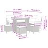 vidaXL Garten-Sofa-Set 8 pcs Schwarz Poly-Rattan