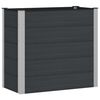 vidaXL Hochbeet Schwarz 100 x 50 x 91 cm WPC und Aluminium