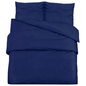 vidaXL Bettw&auml;sche-Set Marineblau 140x200 cm Baumwolle