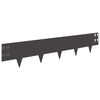 vidaXL Raseneinfassung 20 Stk. 100 x 20 cm Stahl Schwarz