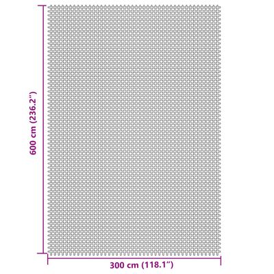 vidaXL Campingteppich Creme 6x3 m