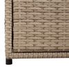 vidaXL Gartenschrank Beige 55x59x69 cm Poly Rattan