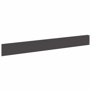 vidaXL Raseneinfassung 10 Stk. 100 x 12 cm Stahl Schwarz
