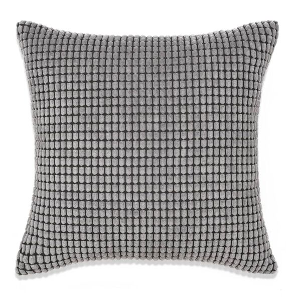 vidaXL Kissen-Set 2 Stk. Velours 45 x 45 cm Grau
