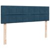 vidaXL Ottoman-Bett mit Matratze Dunkelblau 140x200 cm Samt