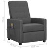 vidaXL Massagesessel Hellgrau Stoff