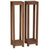 vidaXL Pflanzenst&auml;nder 2 Stk. Natur 25 x 25 x 100 cm Massivholz Teak