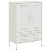 vidaXL Highboard Wei&szlig; 68x39x101,5 cm Stahl