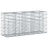 vidaXL Gabionen Hochbeet Silber 170 x 50 x 80 cm Verzinkter Stahl