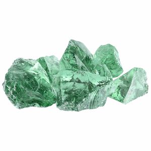 vidaXL Gartensteine Hellgr&uuml;n 12 cm Glas