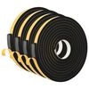 vidaXL Selbstklebendes Schaumstoffband 4 Stk. Schwarz 20mm x 5m