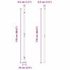 vidaXL Zaunpfosten 26 pcs Grau 3,2 x 3,2 x 170 cm