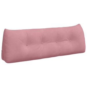 vidaXL R&uuml;ckenkissen Rosa 140 x 24 x 50 cm Samt