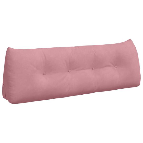 vidaXL R&uuml;ckenkissen Rosa 140 x 24 x 50 cm Samt