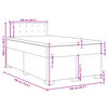 vidaXL Boxspringbett mit Matratze Schwarz 120x190 cm Samt