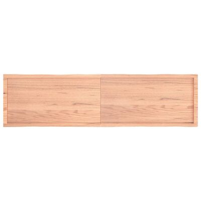 vidaXL Tischplatte 200x50x(2-4) cm Massivholz Behandelt Baumkante