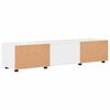 vidaXL Holzschrank Hochglanz Weiß 150 x 39 x 30 cm Holzwerkstoff