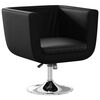 vidaXL Barsessel 2 Stk. Kunstleder Schwarz