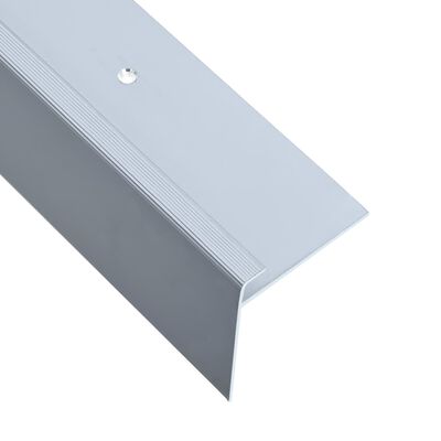vidaXL Treppenkanten in F-Form 15 Stk. Aluminium 100 cm Silbern
