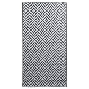 vidaXL Outdoor-Teppich ARAKIL Wei&szlig; und Schwarz 160x230 cm PP