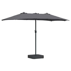 vidaXL Garten-Sonnenschirm 385 x 209 x 244 cm Polyester und Stahl