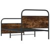 vidaXL Bettgestell ohne Matratze 90x200 cm R&auml;uchereiche Holzwerkstoff