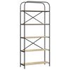 vidaXL B&uuml;cherregal Sonoma-Eiche 80 x 30 x 183 cm Holzwerkstoff