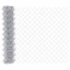 vidaXL Zaun mit Pfosten Silber 1,2 x 25 m Stahl