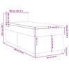 vidaXL Boxspringbett mit Matratze Dunkelgr&uuml;n 90x190 cm Samt