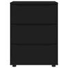 vidaXL Aufbewahrungsschrank Schwarz 60 x 48 x 81 cm Holzwerkstoff