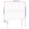 vidaXL Kopfteil Rosa 100 x 5 x 118/128 cm Samt