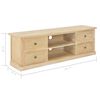 vidaXL TV-Schrank 120x30x40 cm Holz