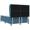vidaXL Boxspringbett mit Matratze Dunkelblau 190 x 140 cm Polyester