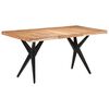 vidaXL Esstisch 160x80x76 cm Massivholz Akazie