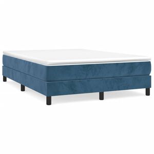 vidaXL Boxspringbettgestell Dunkelblau 140x190 cm Samt