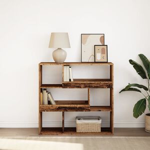 vidaXL B&uuml;cherregal/Raumteiler Altholz-Optik 100x33x94,5 cm