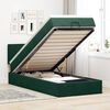 vidaXL Ottoman-Bett mit Matratze Dunkelgr&uuml;n 80x200 cm Samt