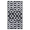 vidaXL Outdoor-Teppich ARAKIL Schwarz 160x230 cm PP