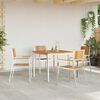 vidaXL Outdoortisch-Set 5 pcs Braun Massivholz Akazie