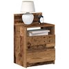 vidaXL Nachttisch mit 2 Schubladen Altholz-Optik 40x33x60 cm