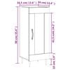 vidaXL Sideboard Betongrau 34,5x34x90 cm Holzwerkstoff