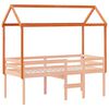 vidaXL Dach für Kinderbett Wachsbraun 207x80,5x151,5 cm Massivholz