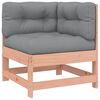 vidaXL 5-tlg. Garten-Lounge-Set mit Kissen Massivholz Douglasie