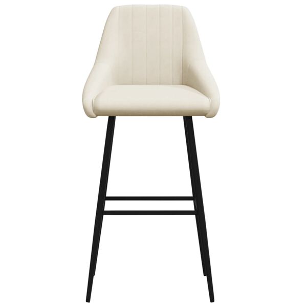 vidaXL Barhocker Creme Samt