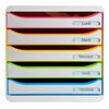 Exacompta Big-Box Plus Schubladenbox Black Office mit 5 Laden Wei&szlig;